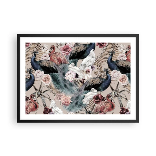 Plakát v černém rámu - V palácové zahradě - 70x50 cm