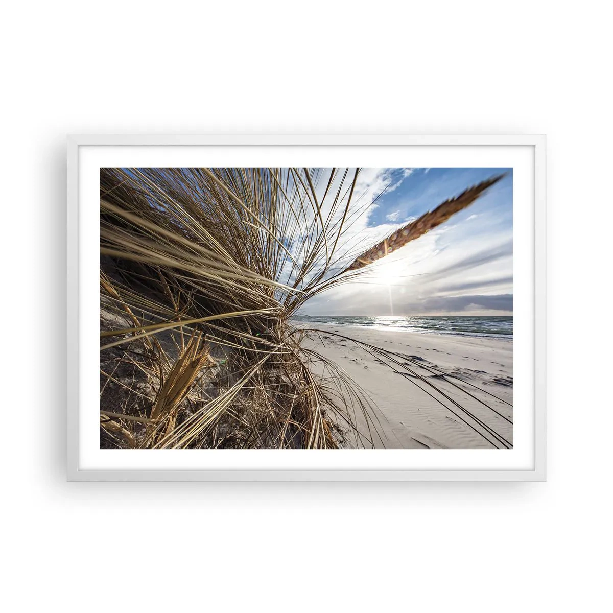 Plakát v bílém rámu - Setkání živlů - 70x50 cm