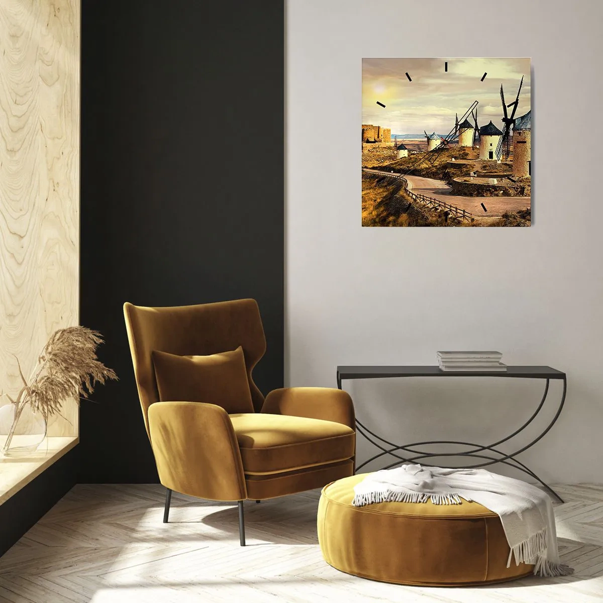 Nástěnné hodiny - Brzy se objeví Don Quijote - 30x30 cm