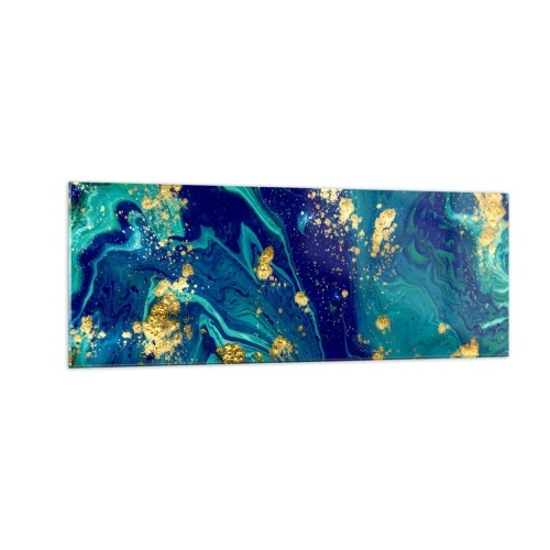 Obraz na skle - Plátky slunce - 140x50 cm