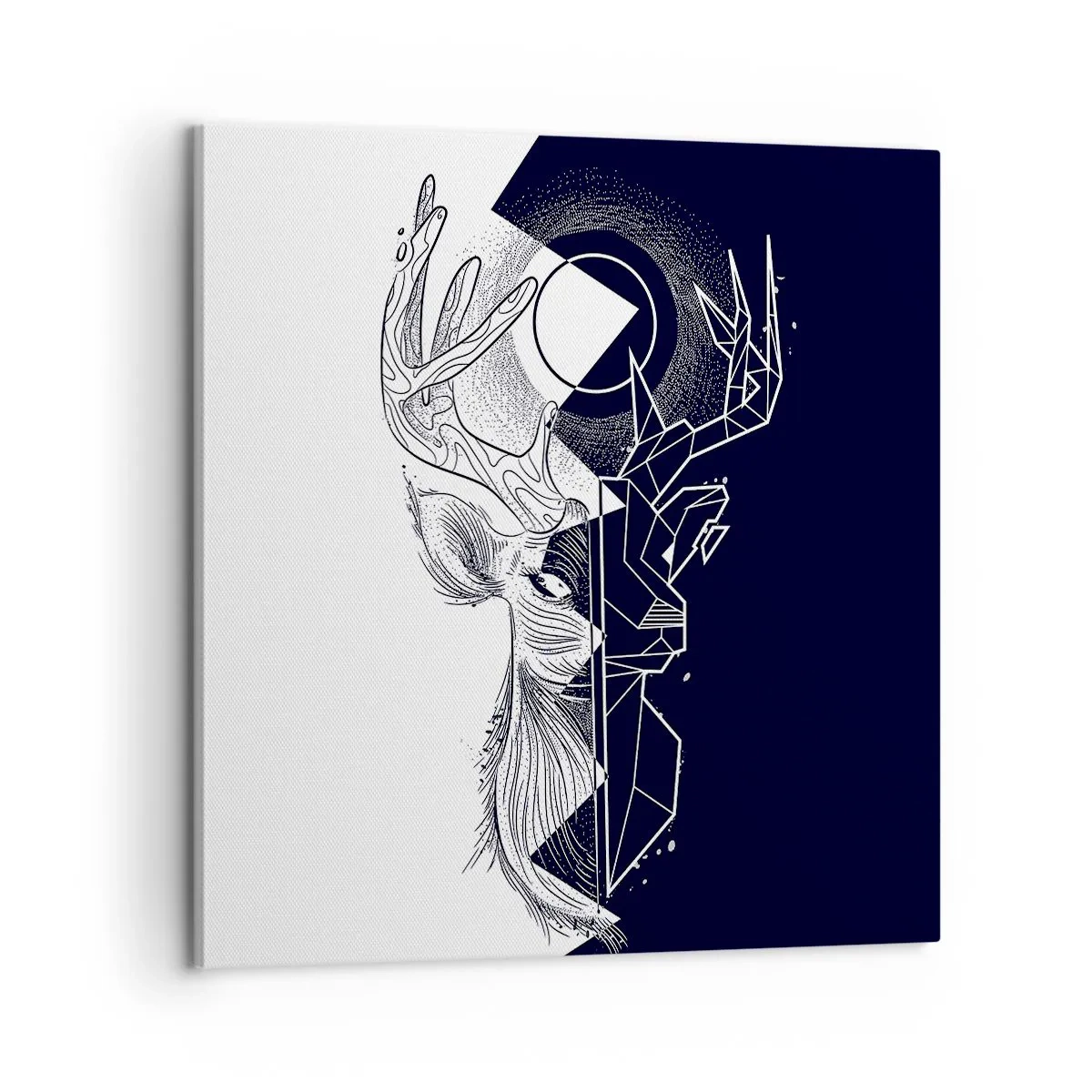 Obraz na plátně - Válka a jednota opaků - 60x60 cm