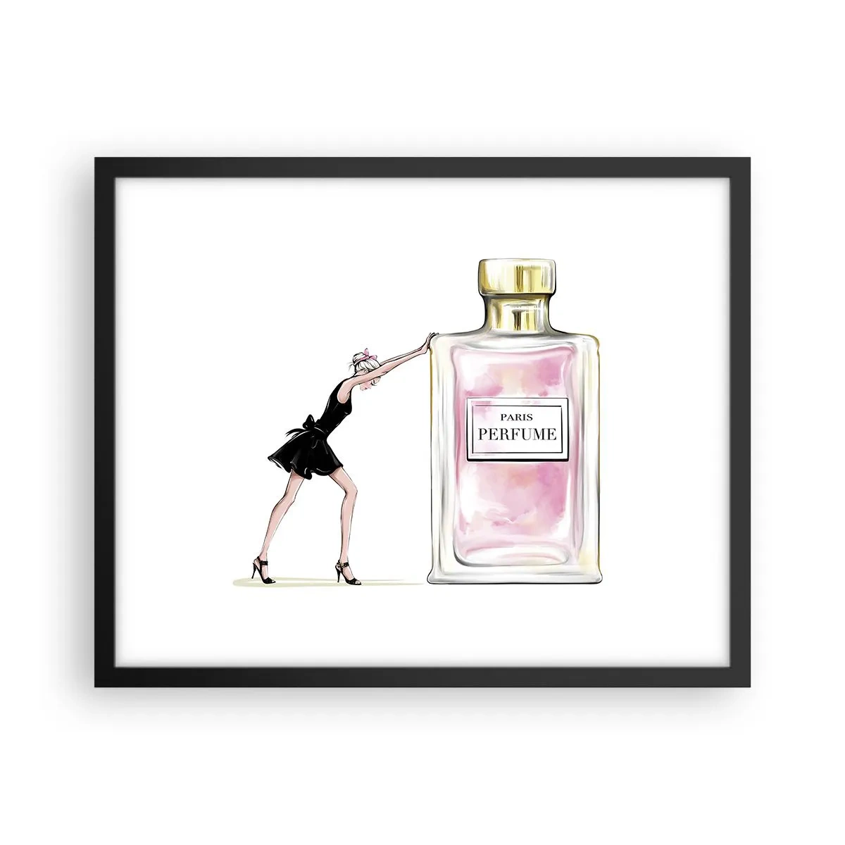 Plakát v černém rámu - Podstata ženskosti - 50x40 cm