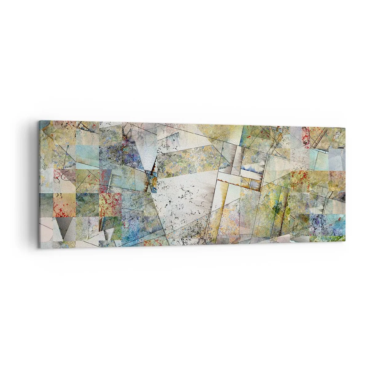 Obraz na plátně - Geometrické přeskupení - 140x50 cm