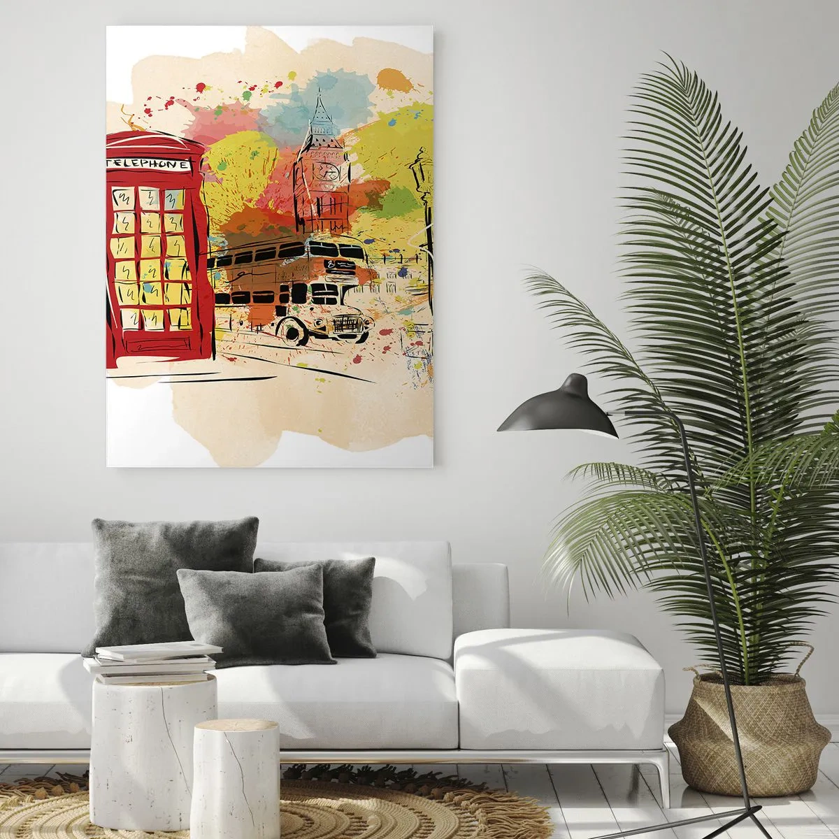 Obraz na skle - Město různorodostí - 50x70 cm