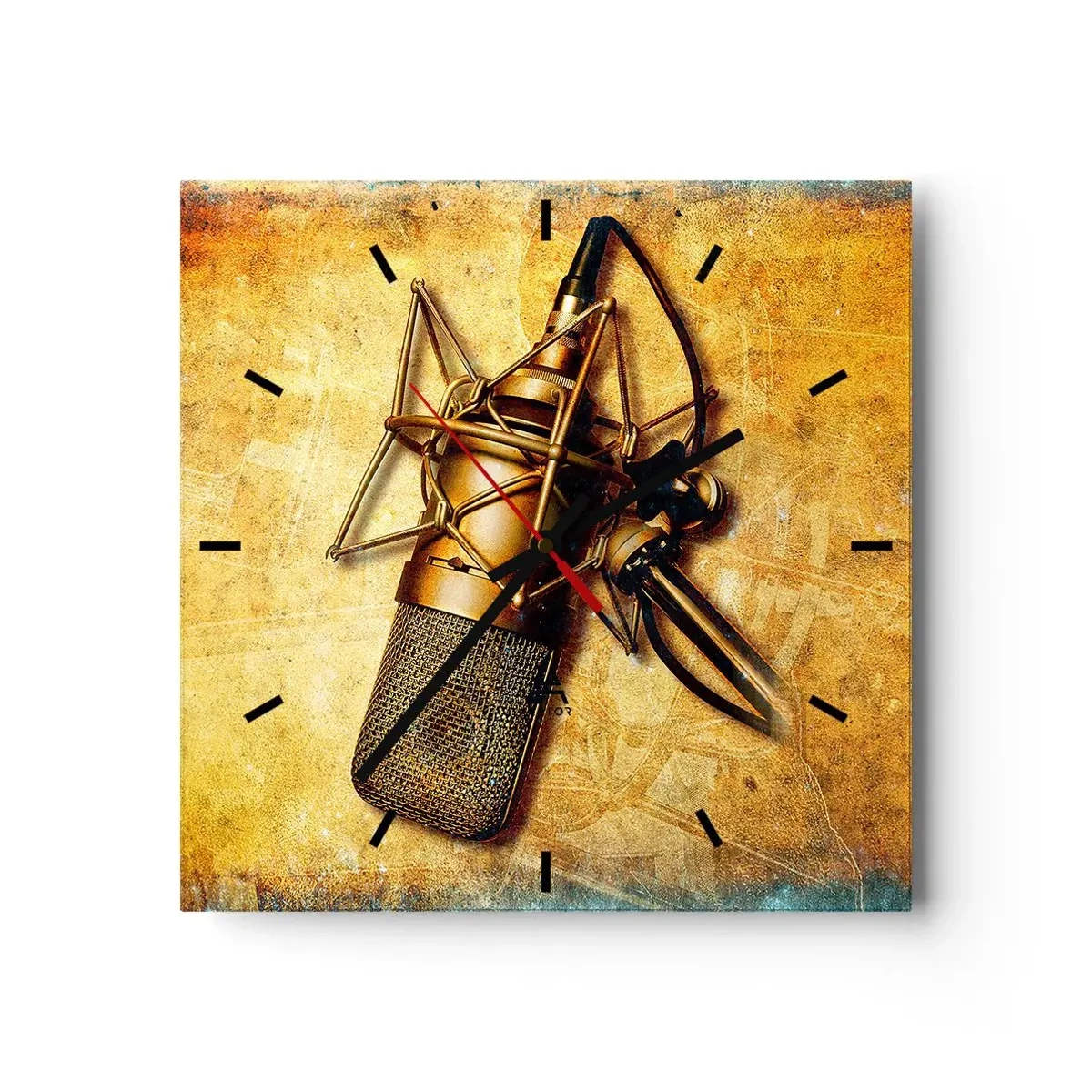 Nástěnné hodiny - Zlaté roky rádia - 30x30 cm