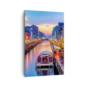 Obraz na plátně - Večer plný světla a zábavy - 80x120 cm