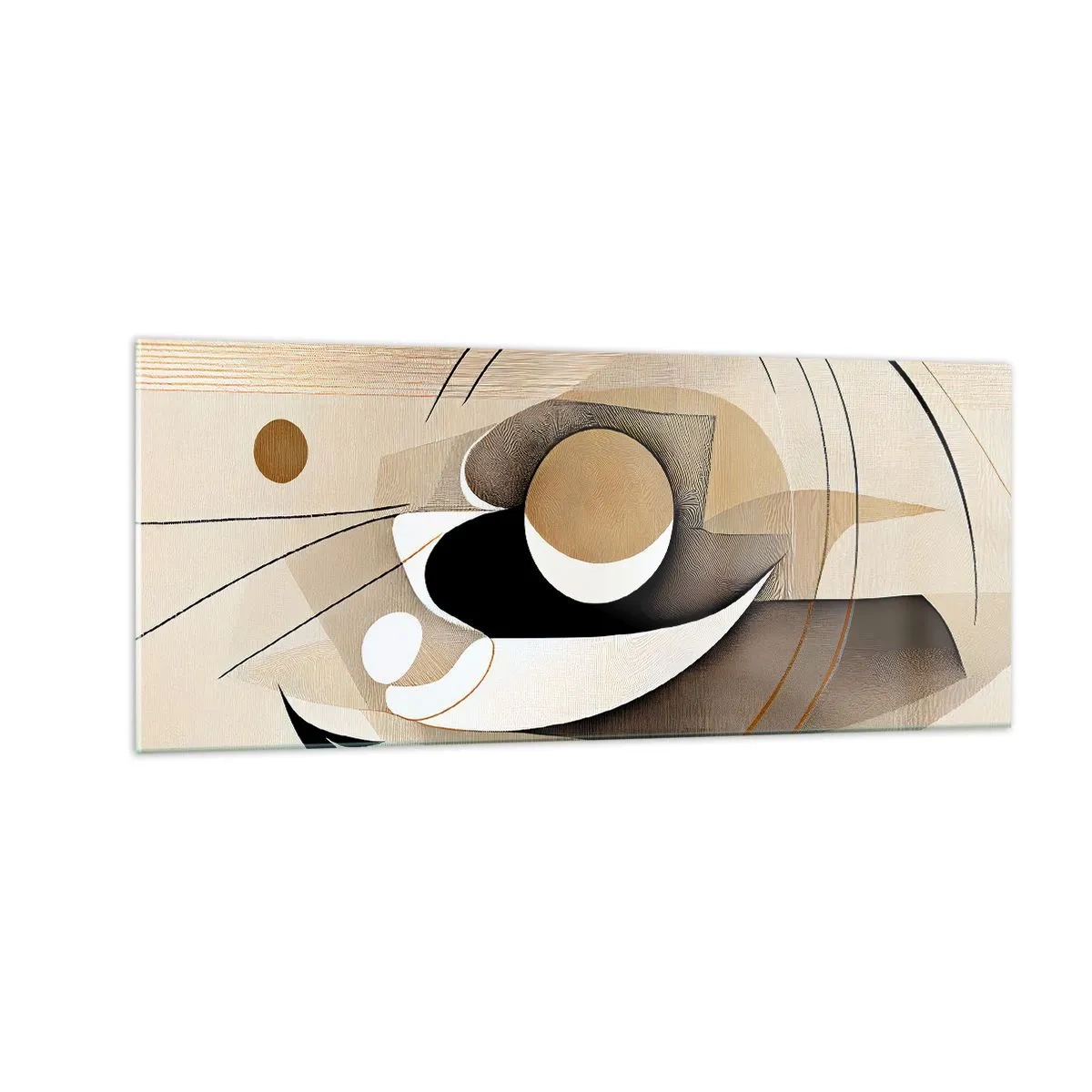 Obraz na skle - Kompozice: podstata věcí - 100x40 cm