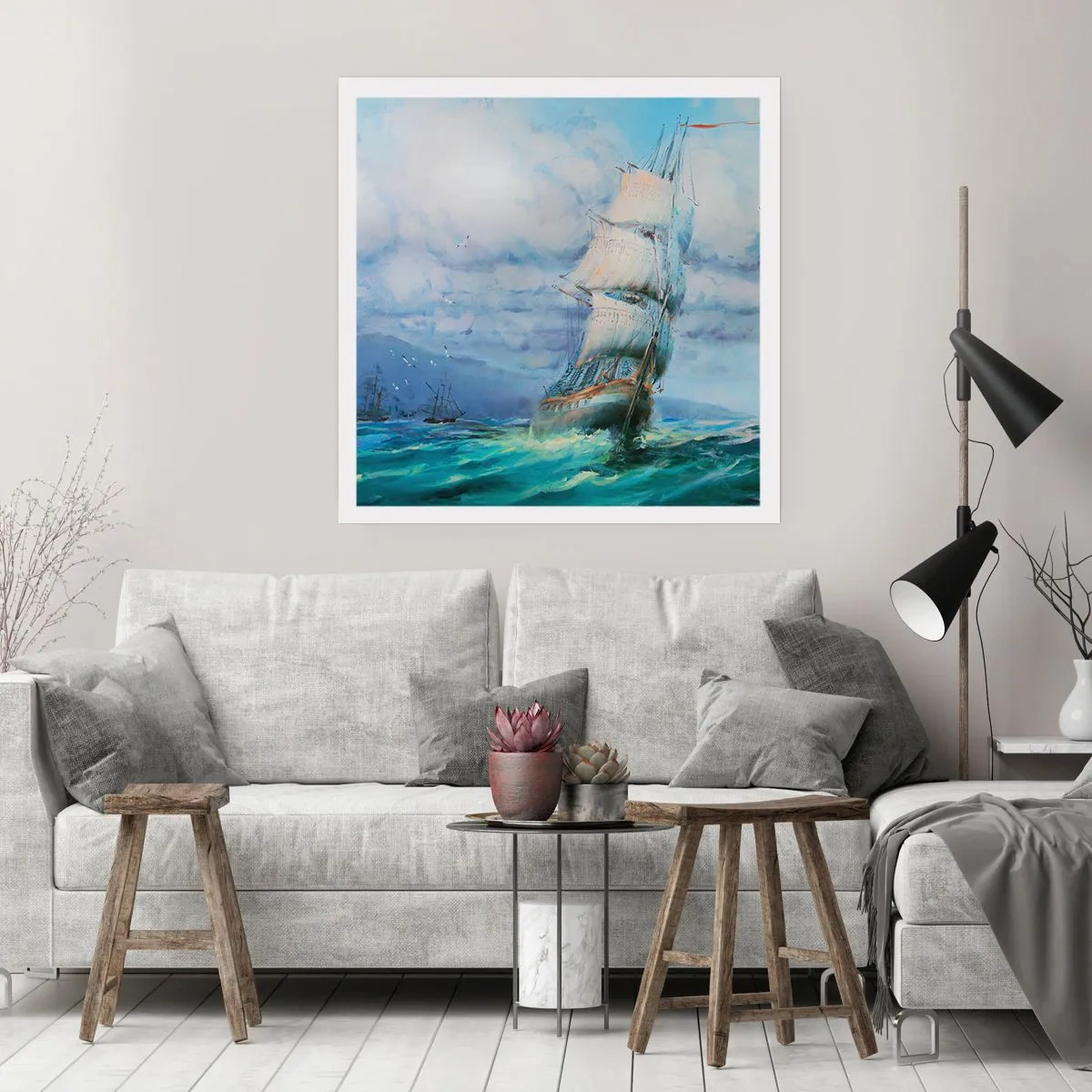 Plakát - Šťastnou cestu - 30x30 cm