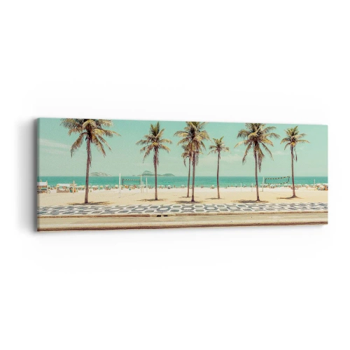 Obraz na plátně - Hlídání pláže - 90x30 cm