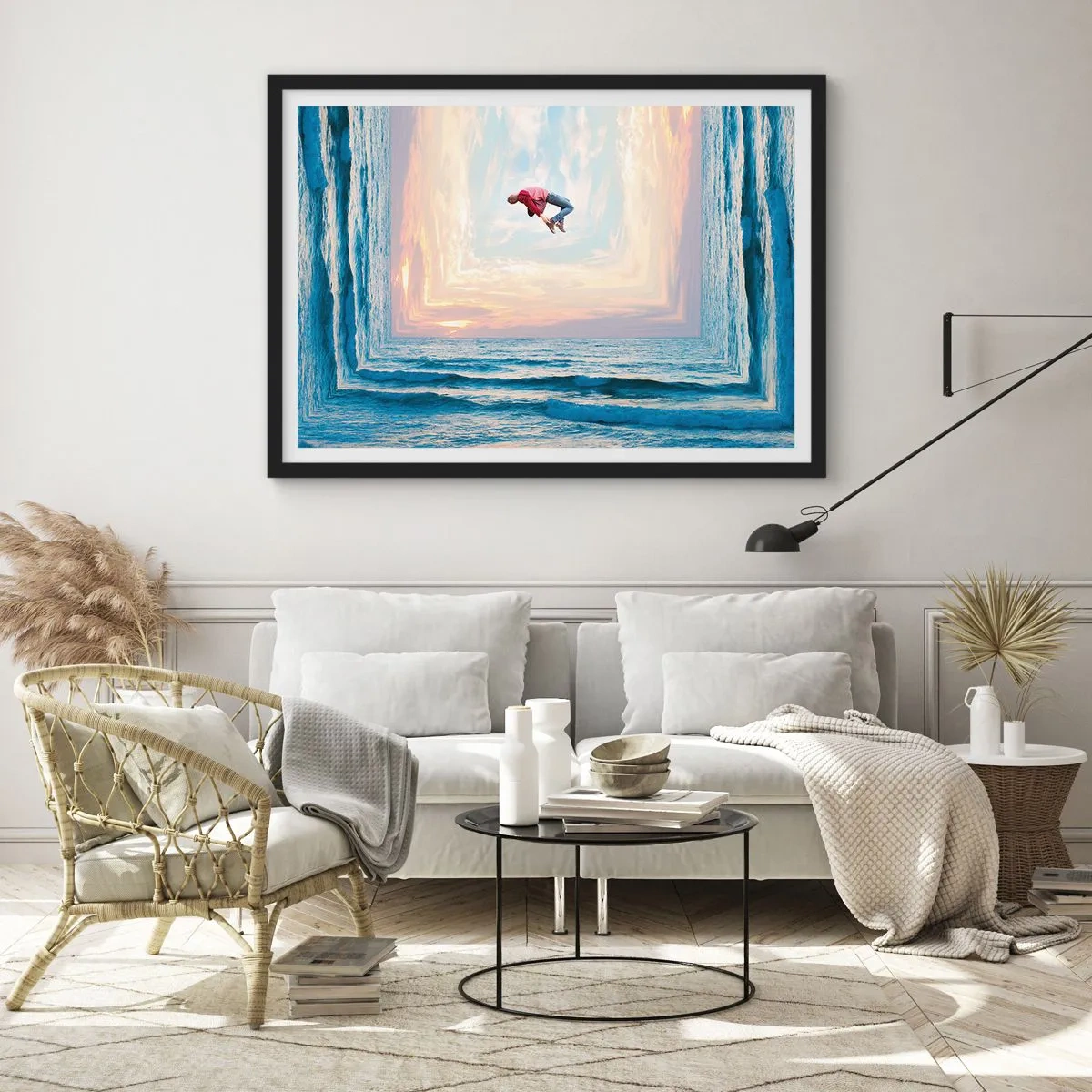 Plakát v černém rámu - Do jiné dimenze - 91x61 cm