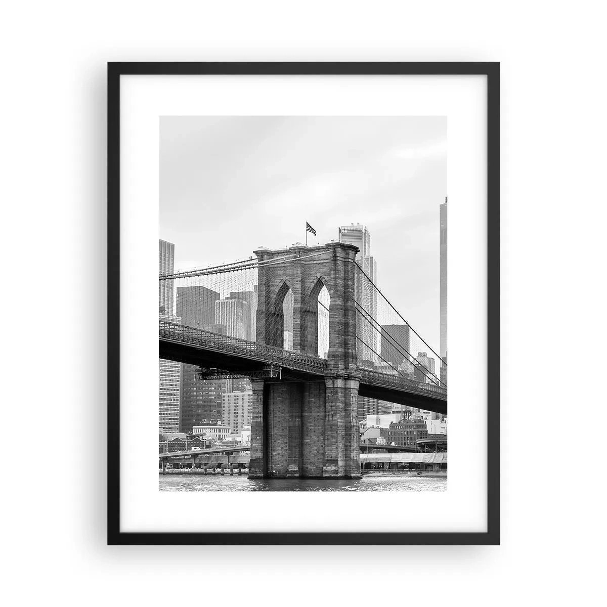 Plakát v černém rámu - Newyorské zázraky - 40x50 cm