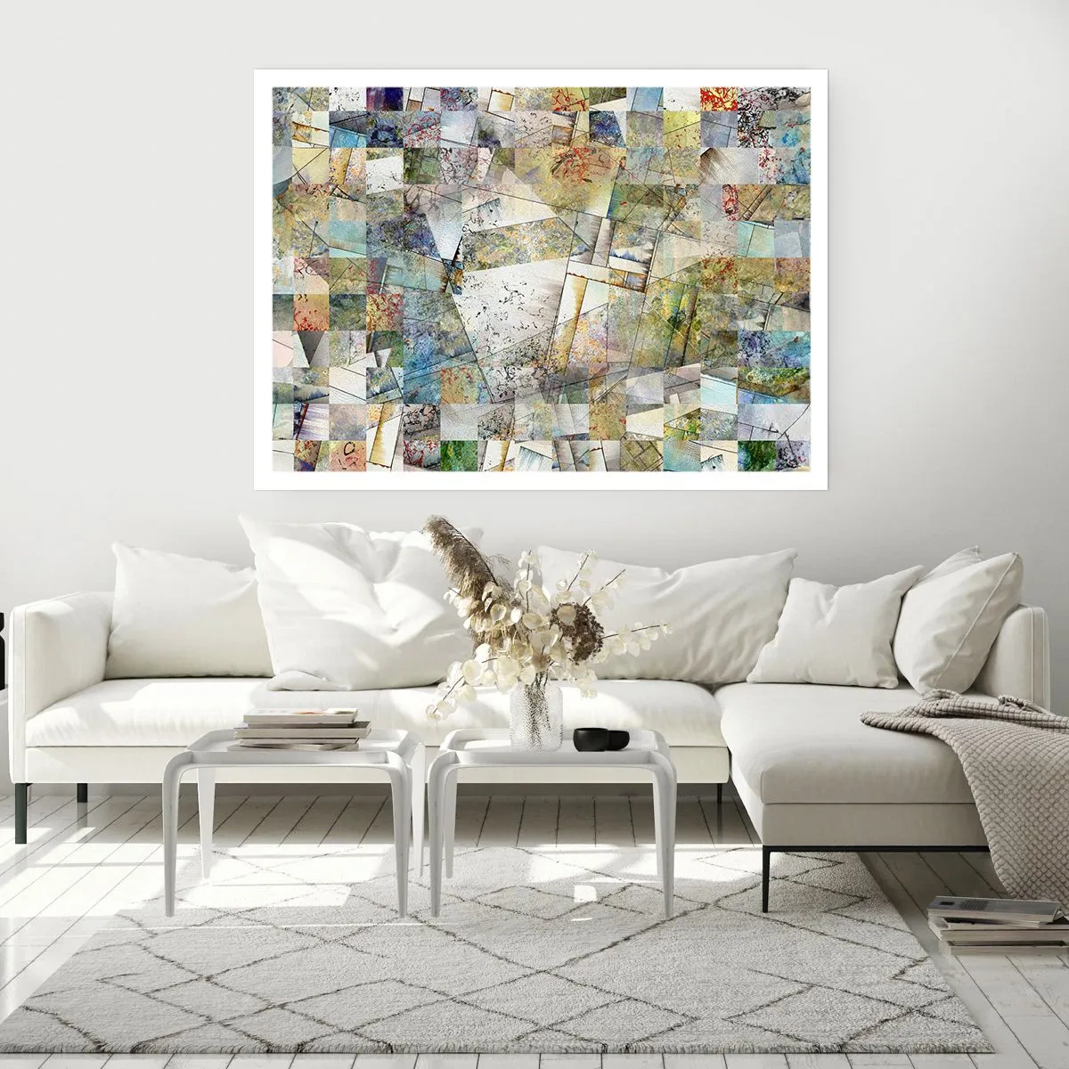 Plakát - Geometrické přeskupení - 50x40 cm