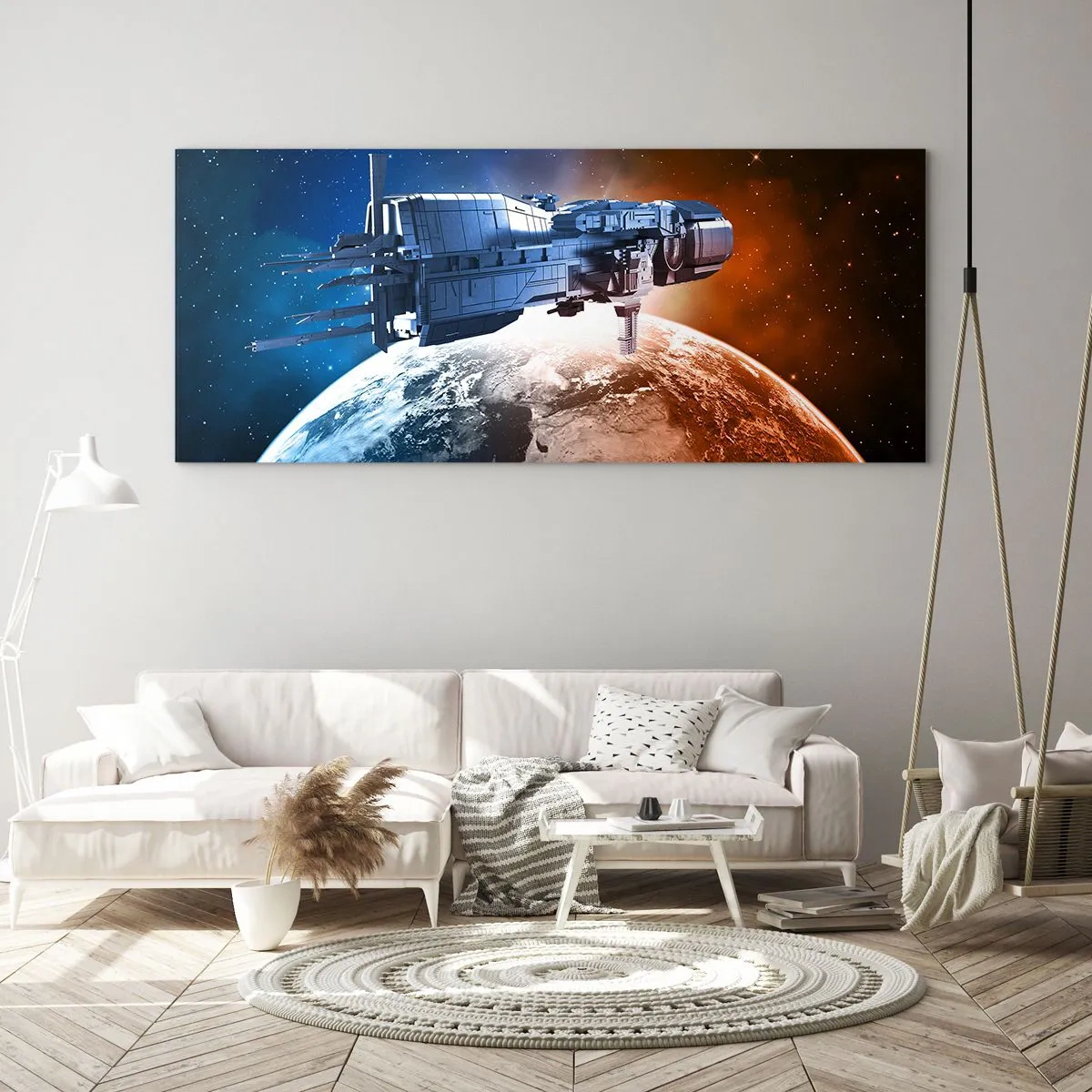 Obraz na skle - Pozorný pozorovatel - 140x50 cm