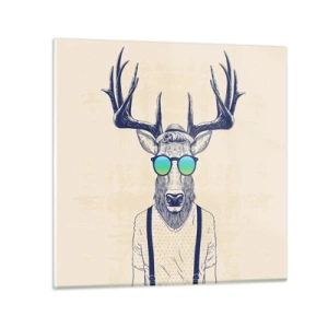 Obraz na skle - A koho jsi čekal? - 70x70 cm