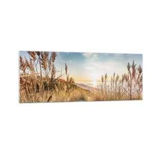 Obraz na skle - Severní pláž - 140x50 cm