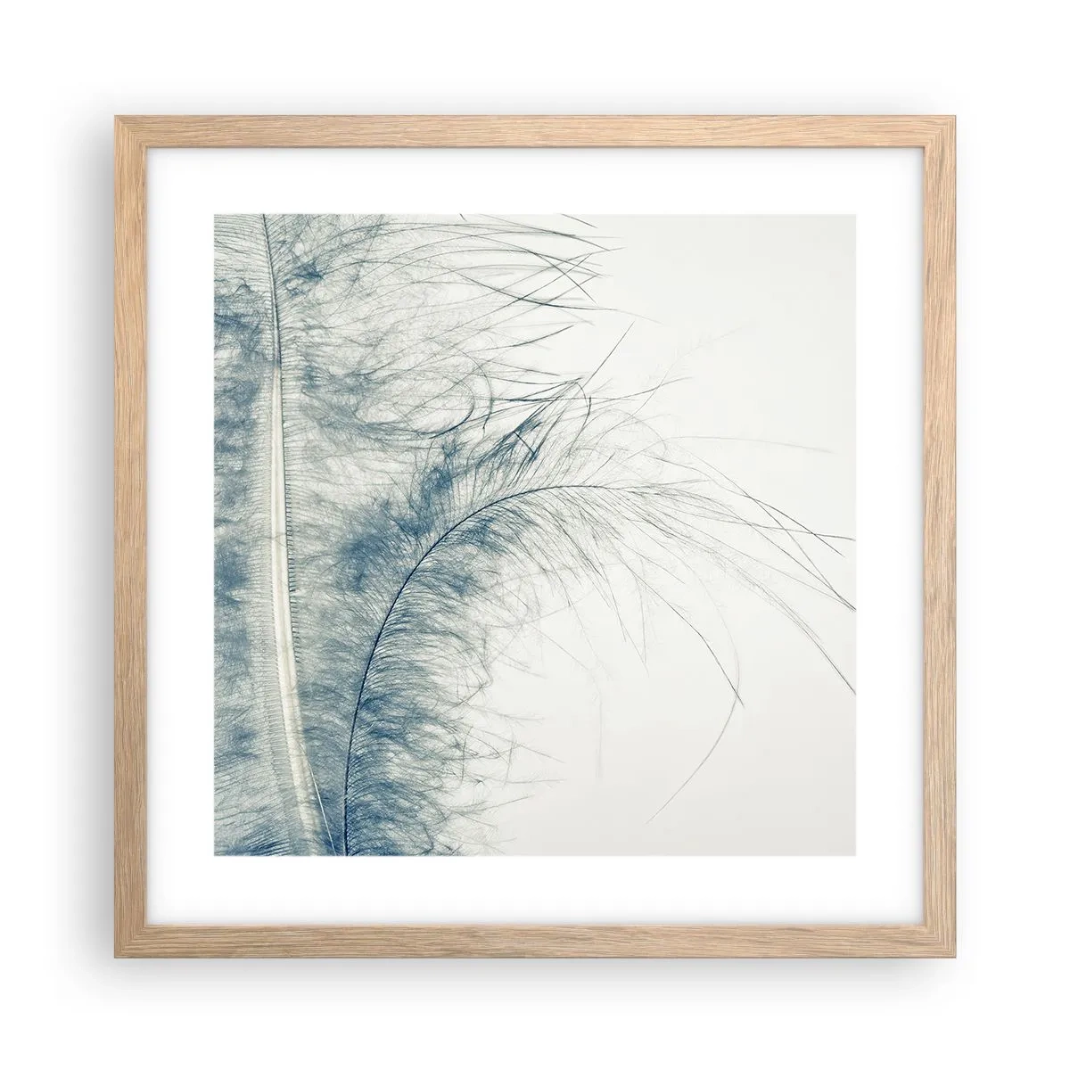 Plakát v rámu světlý dub - Šepot přírody - 40x40 cm