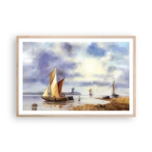 Plakát v rámu světlý dub - Návrat námořníků - 91x61 cm