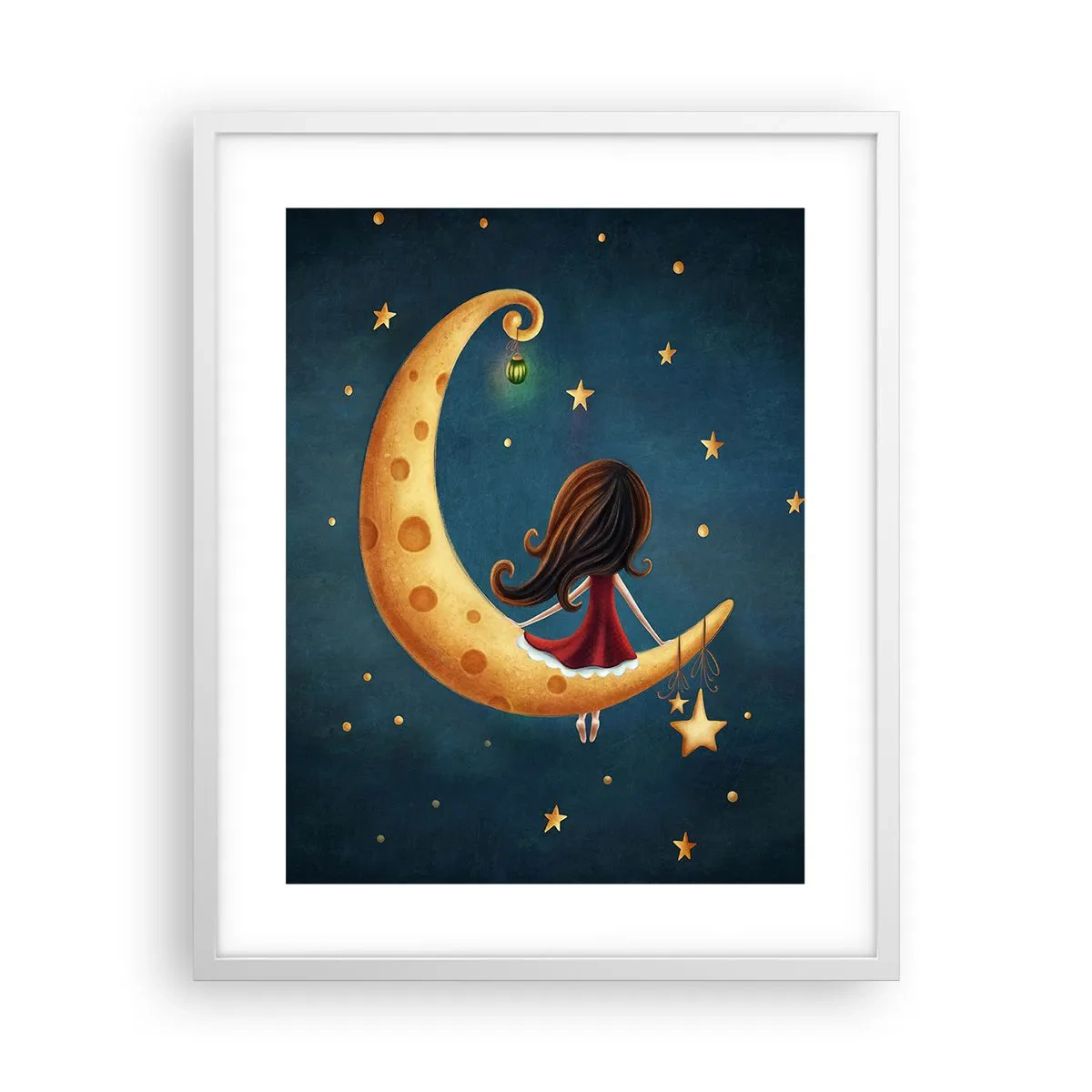 Plakát v bílém rámu - Kdysi dávno… - 40x50 cm