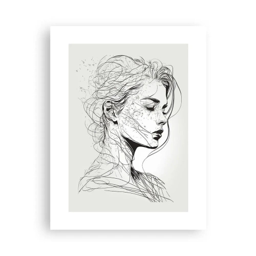 Plakát - Portrét v zamyšlení - 30x40 cm