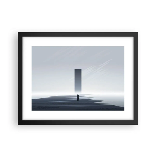 Plakát v černém rámu - Příležitost nebo hrozba? - 40x30 cm