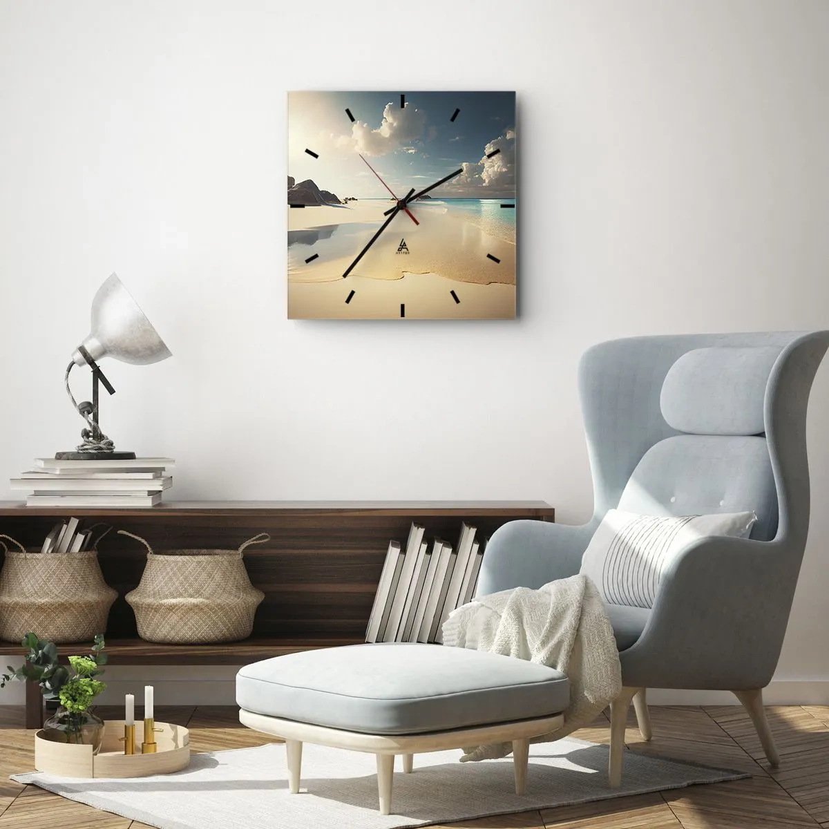 Nástěnné hodiny - Vysněný den - 40x40 cm