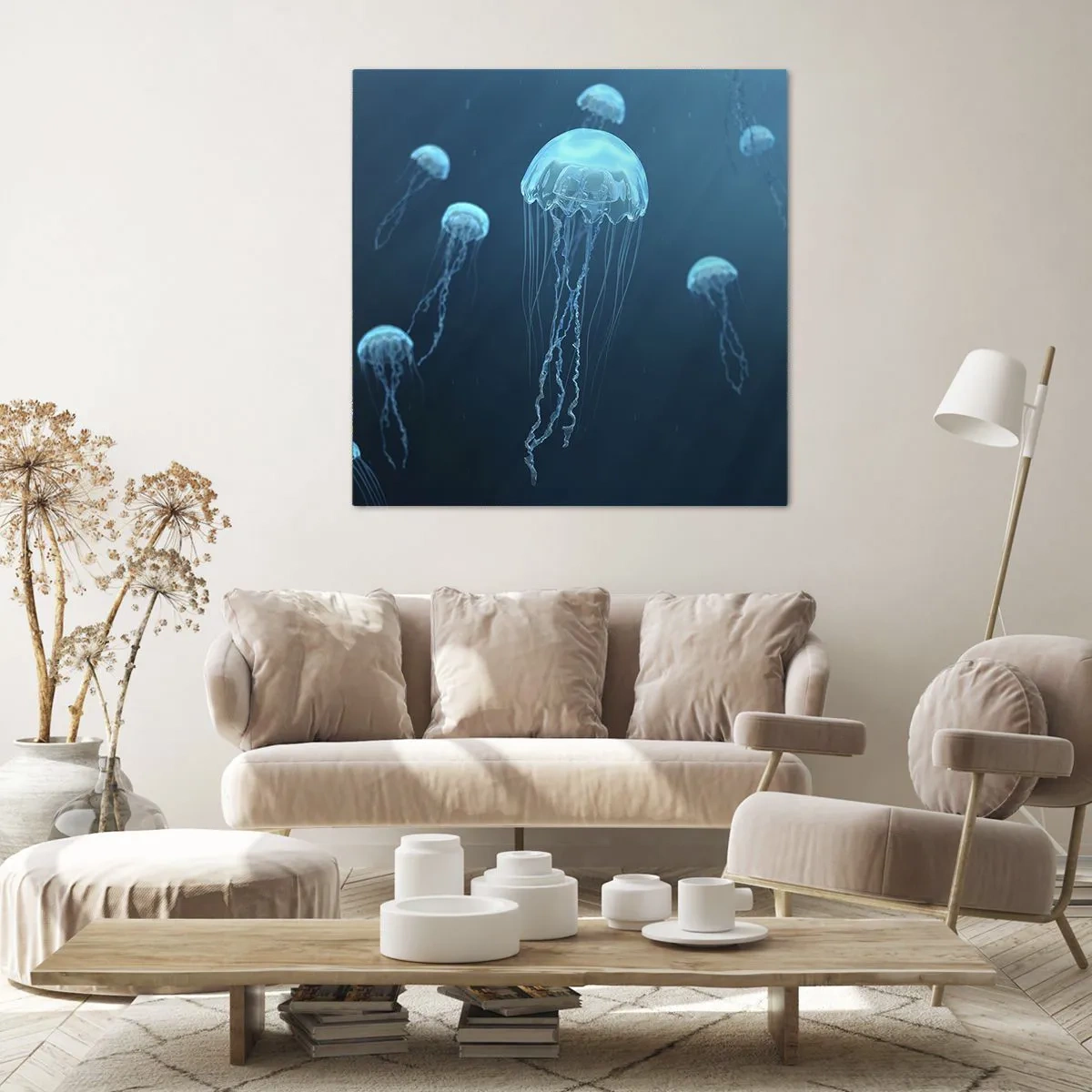 Obraz na plátně - Oceánský tanec - 50x50 cm