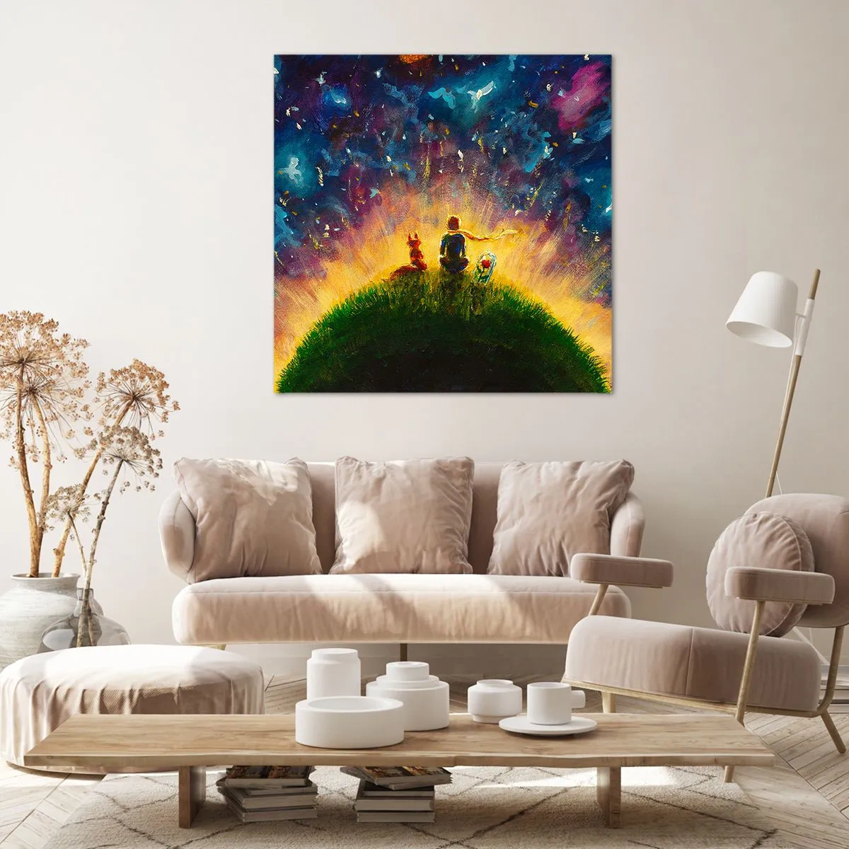 Obraz na plátně - Láska a přátelství - celý svět - 50x50 cm