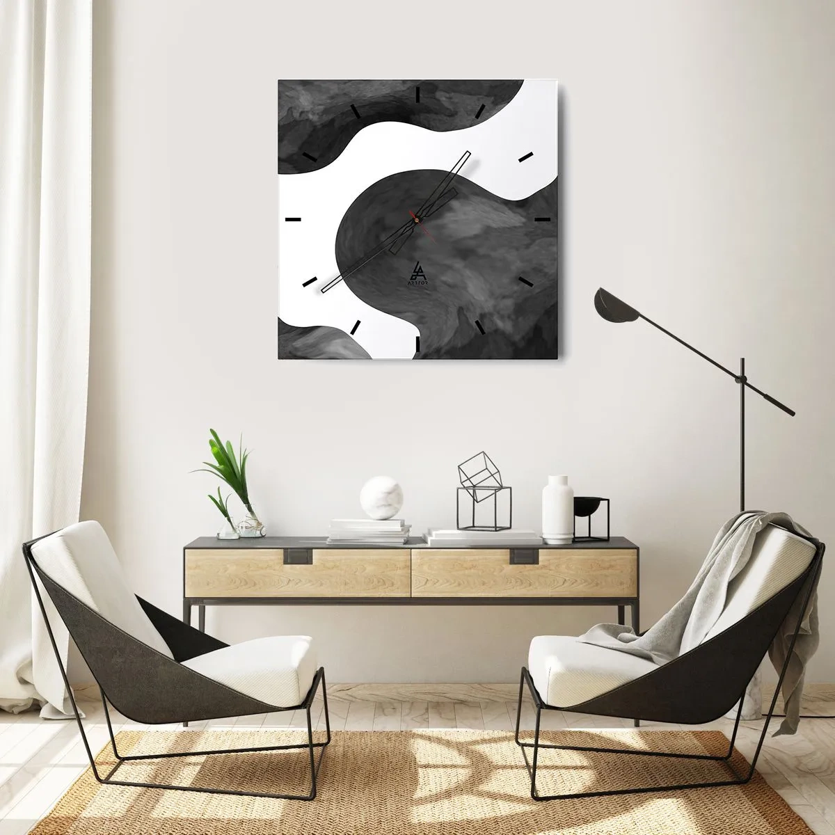 Nástěnné hodiny - Mléčná dráha - 30x30 cm