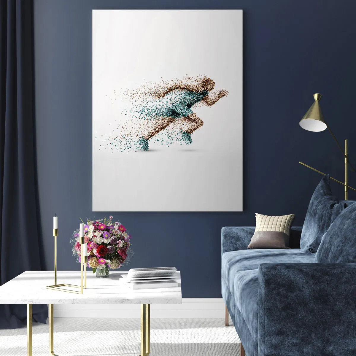 Obraz na skle - Život je běh - 80x120 cm