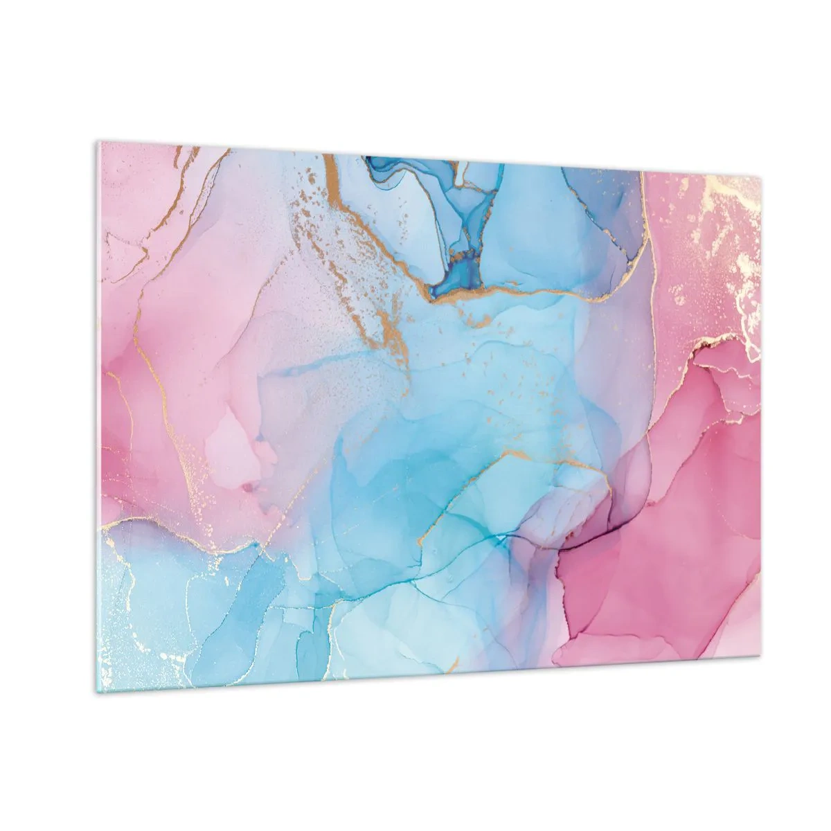 Obraz na skle - Setkávání a prolínání - 100x70 cm