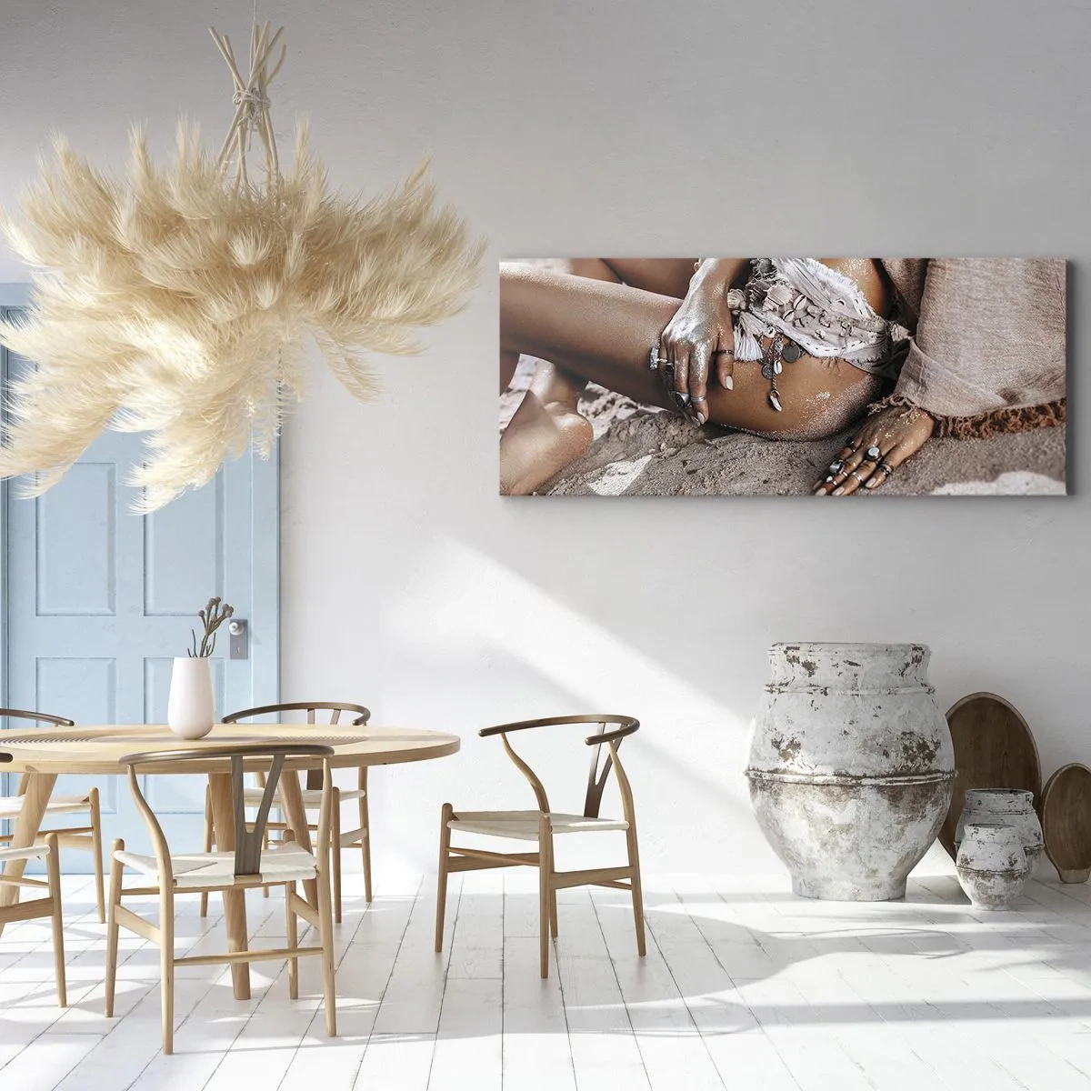 Obraz na plátně - Vyplavena na břeh? - 140x50 cm