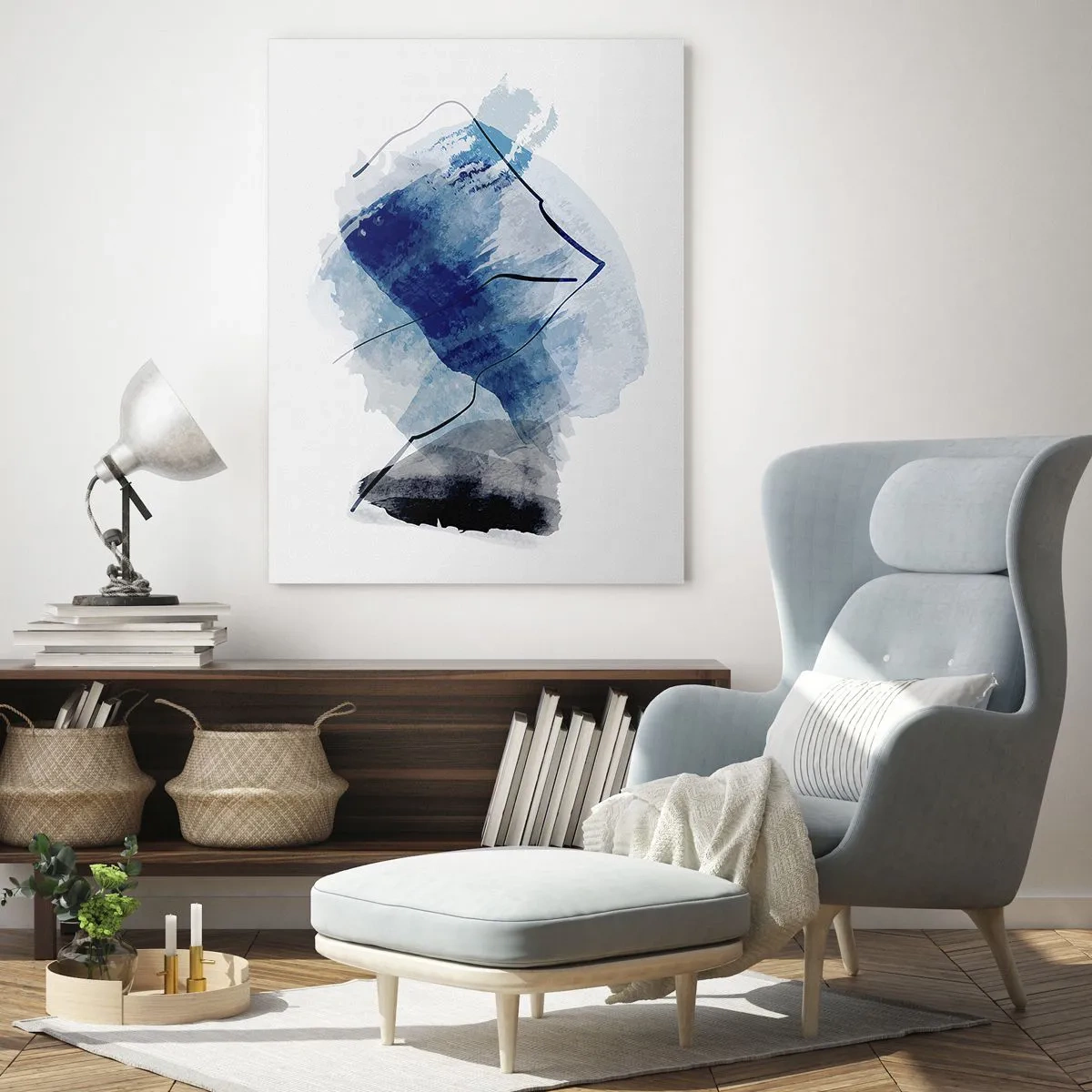 Obraz na skle - Ledová hora - 50x70 cm