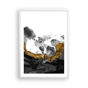 Plakát v bílém rámu - Organická kompozice - 50x70 cm
