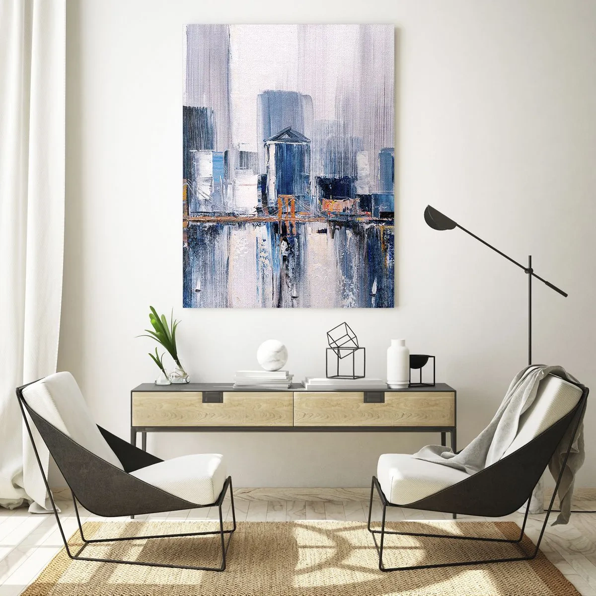 Obraz na skle - Newyorská imprese - 50x70 cm