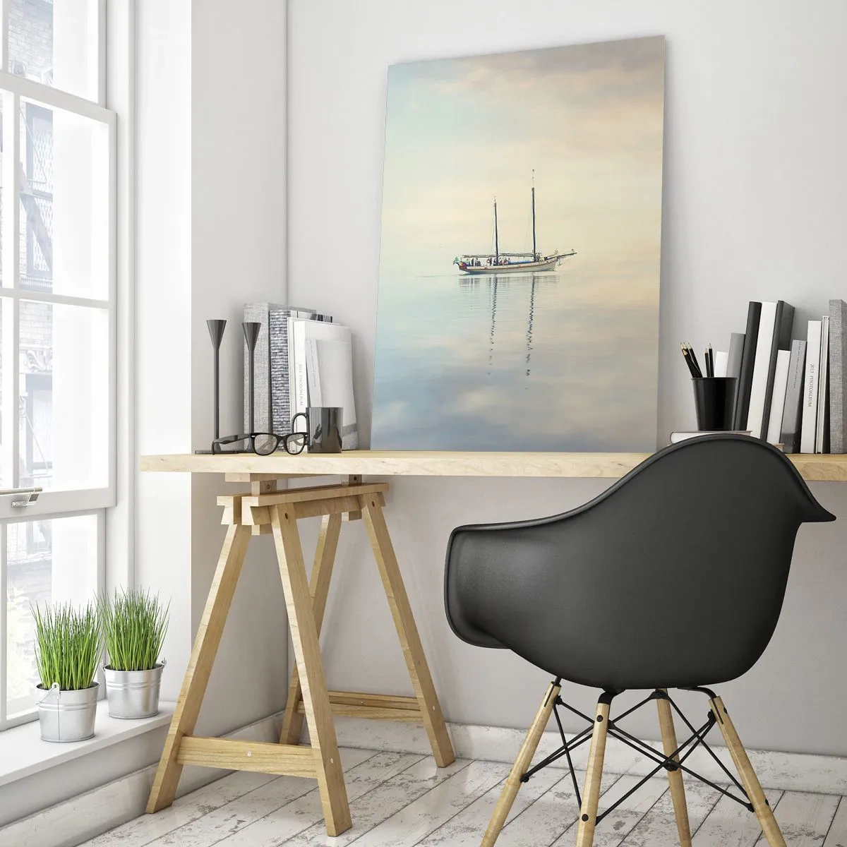 Obraz na skle - V moři ticha - 50x70 cm