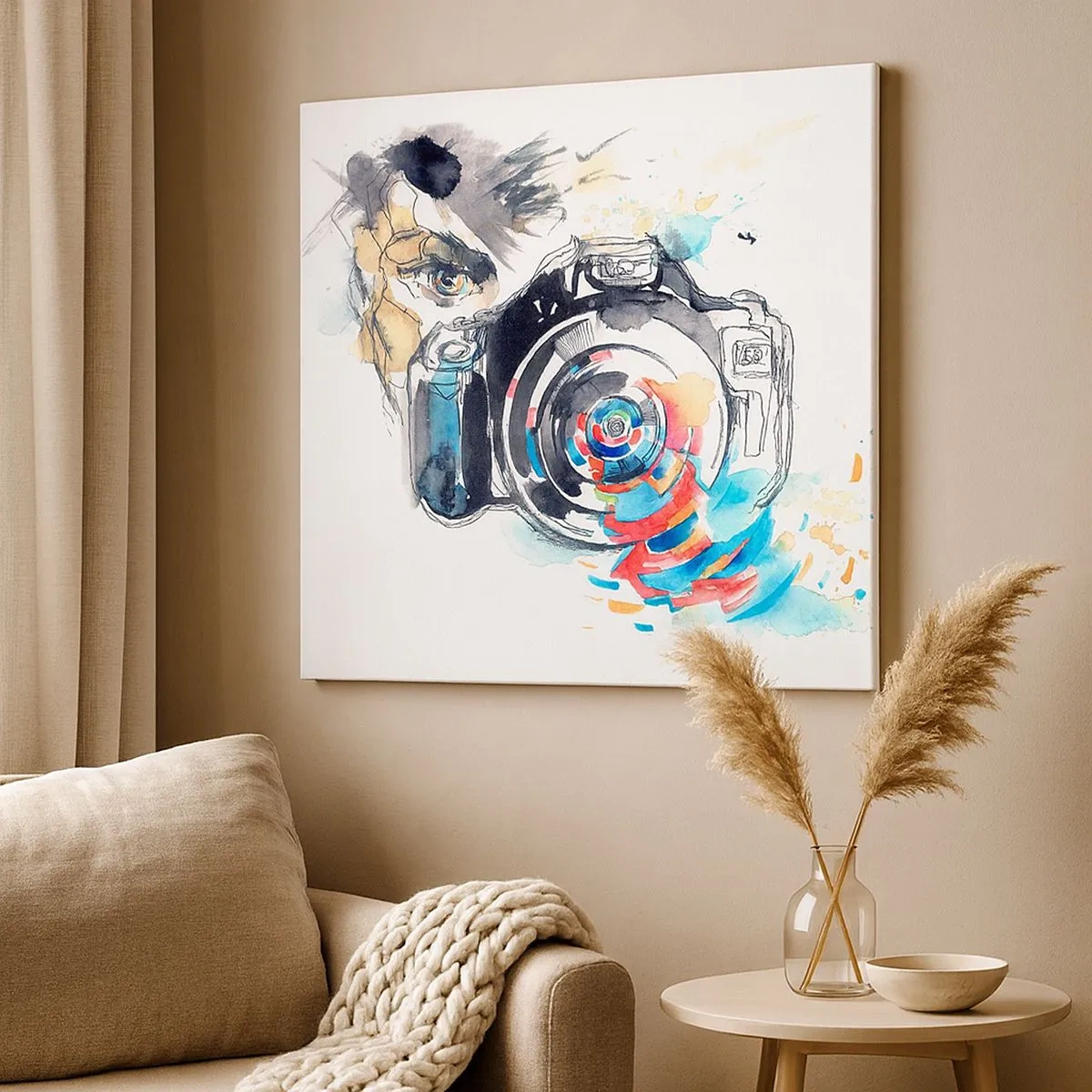 Obraz na plátně - Okem objektivu - 30x30 cm