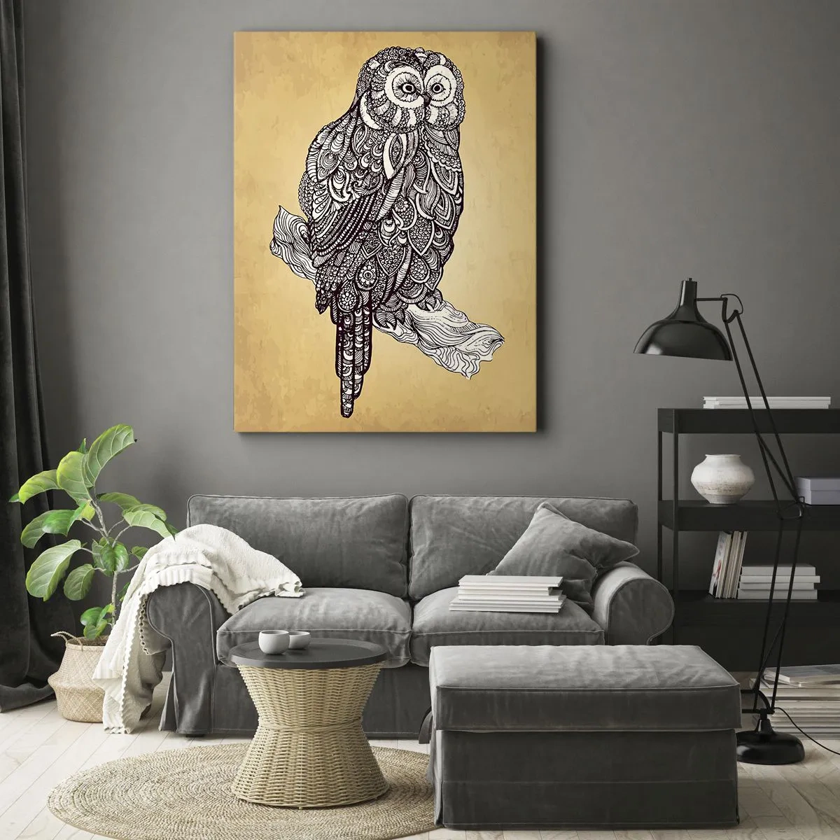 Obraz na plátně - Mistrovské ornamenty moudrosti - 50x70 cm