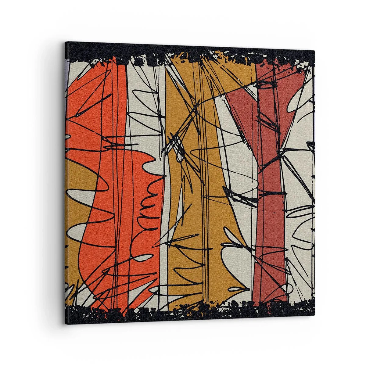 Obraz na plátně - Spontánní kompozice - 50x50 cm