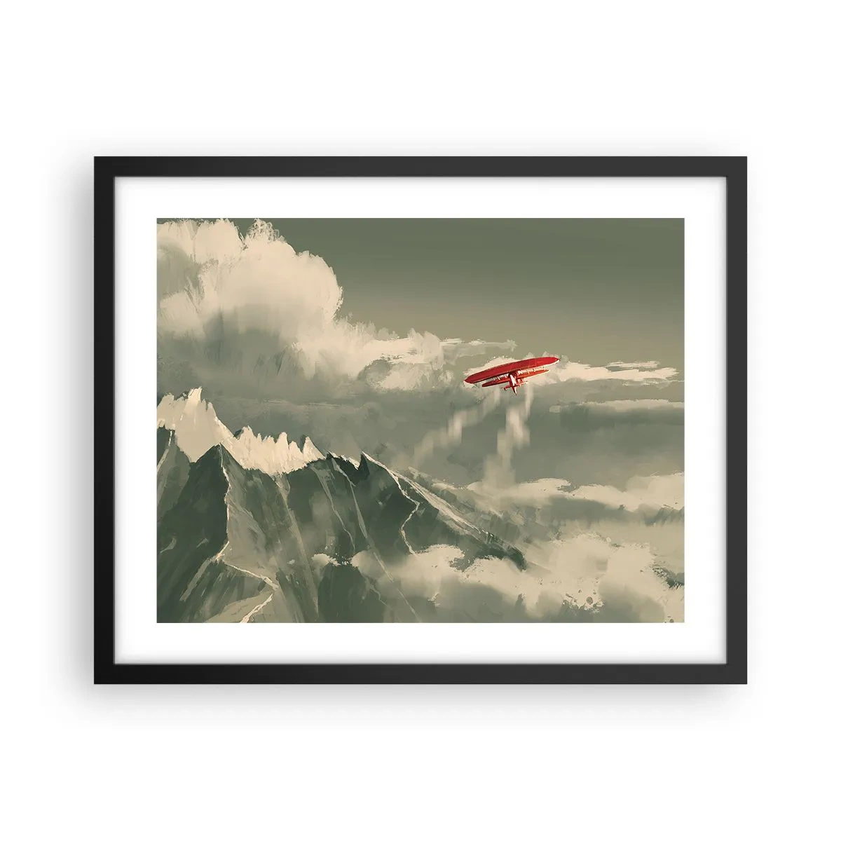 Plakát v černém rámu - Nebojácný průkopník - 50x40 cm