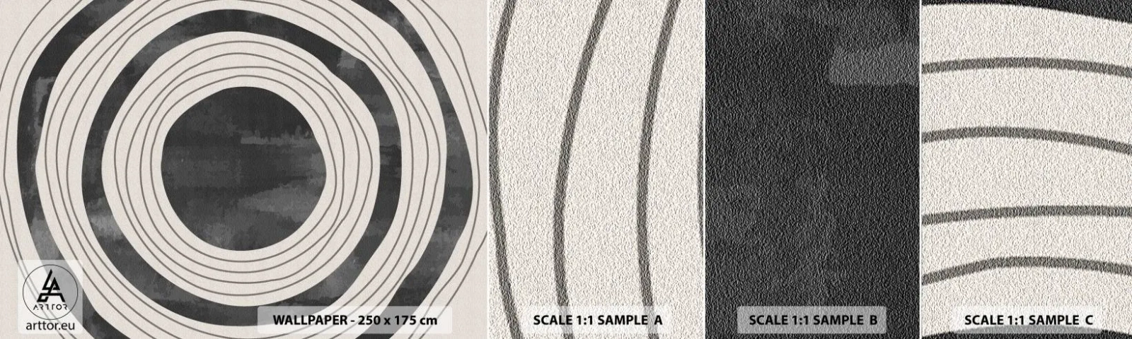 Vzor Fototapety Samolepicí Deluxe Sticker - Přesný zásah - Kola, Minimalismus, Letitý - 100x30 cm