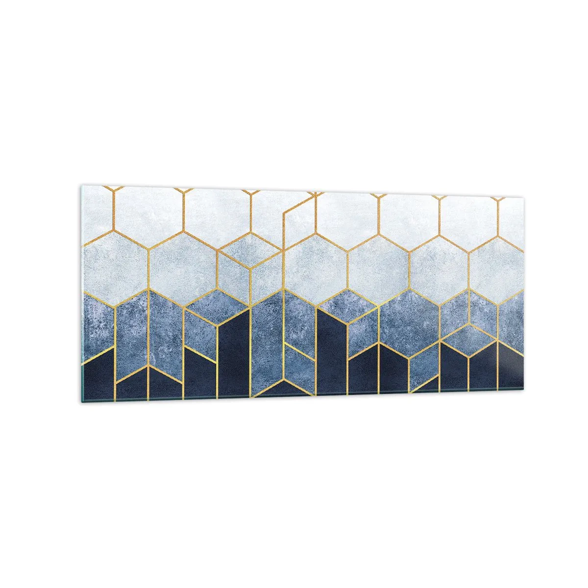 Obraz na skle - Kompozice v synkopickém rytmu - 120x50 cm