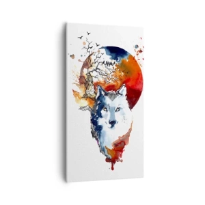 Obraz na plátně - Nosem na skle - 55x100 cm