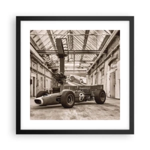 Plakát v černém rámu - Odpočinek vítěze - 40x40 cm