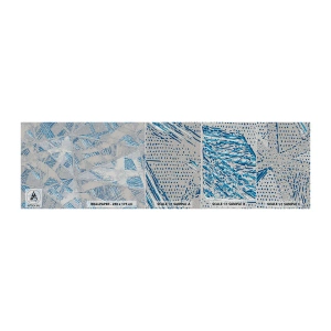 Vzor Fototapety Premium Sand - V šedomodrém labyrintu - Klikyháky, Jasný, Chaos - 100x30 cm