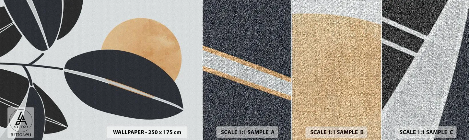 Vzor Fototapety Premium Canvas - Den horkého léta - Botanika, Listy, Minimalismus - 100x30 cm