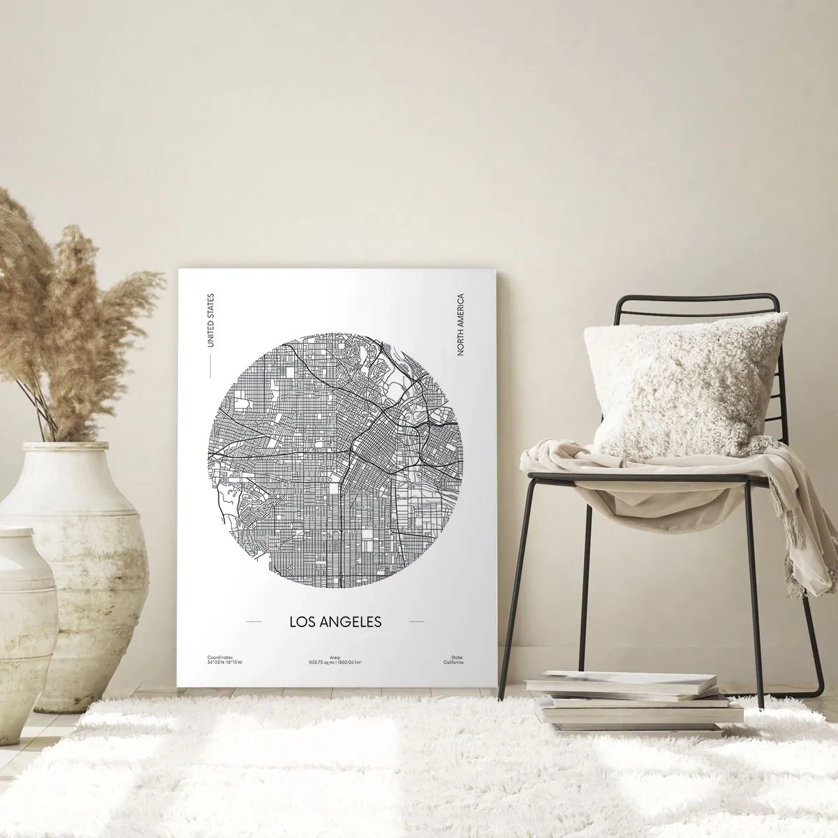 Obraz na skle - Anatomie Los Angeles - 70x100 cm