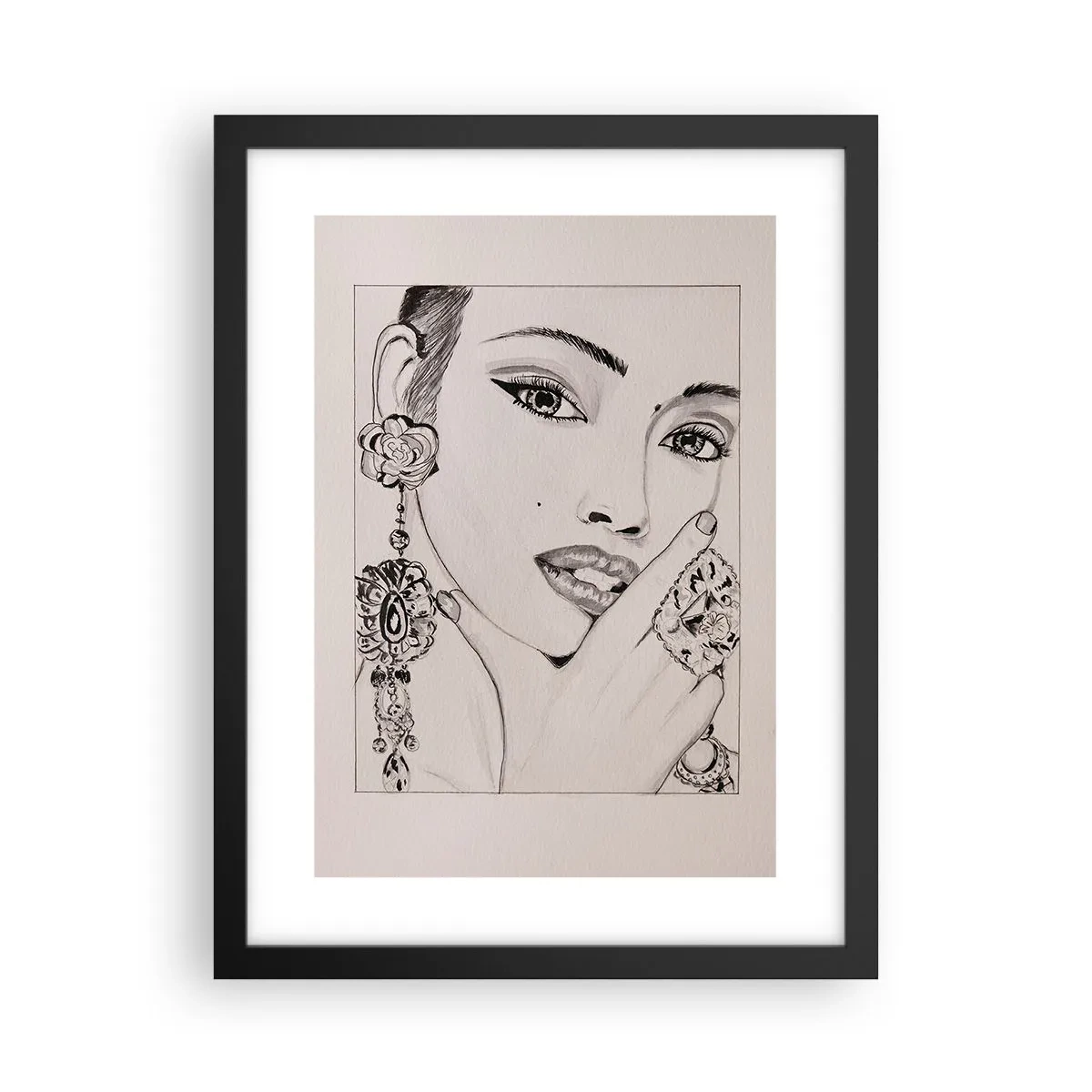 Plakát v černém rámu - Nejkrásnější klenot - 30x40 cm