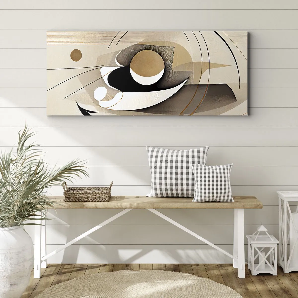 Obraz na plátně - Kompozice: podstata věcí - 100x40 cm