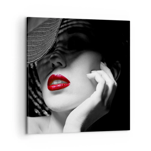 Obraz na plátně - Studie v šarlatové - 60x60 cm