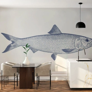 Fototapeta Premium Canvas - Pozdravy ze severních moří - Ryba, Mořské zvíře, Přímořský styl - 150x105 cm